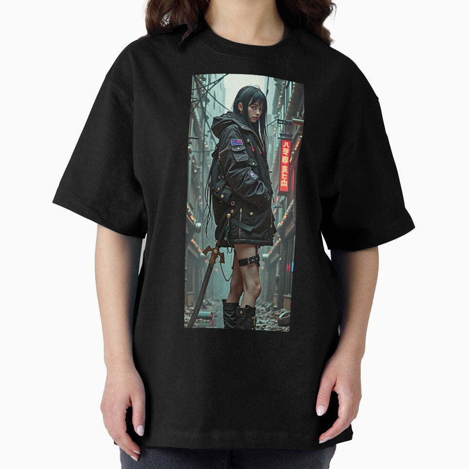 Urban warrior II | Cyberpunk Themed Warrior Girl Design by Shamrocx