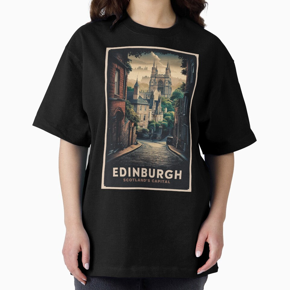 Edinburgh Vintage Travel Poster by TravelerRat