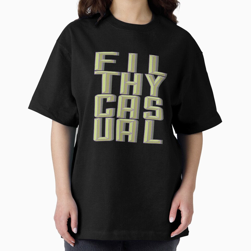 Filthy Casual Big Letter by Ninja Design Inc