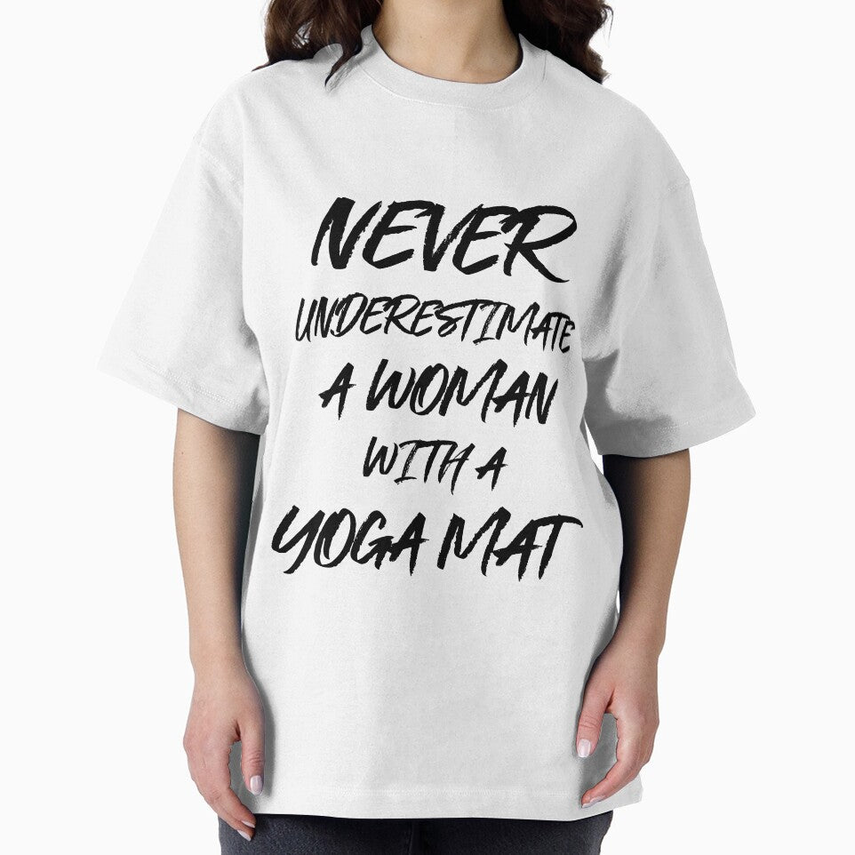 Funny Woman With Yoga Mat by RiseandShineTee