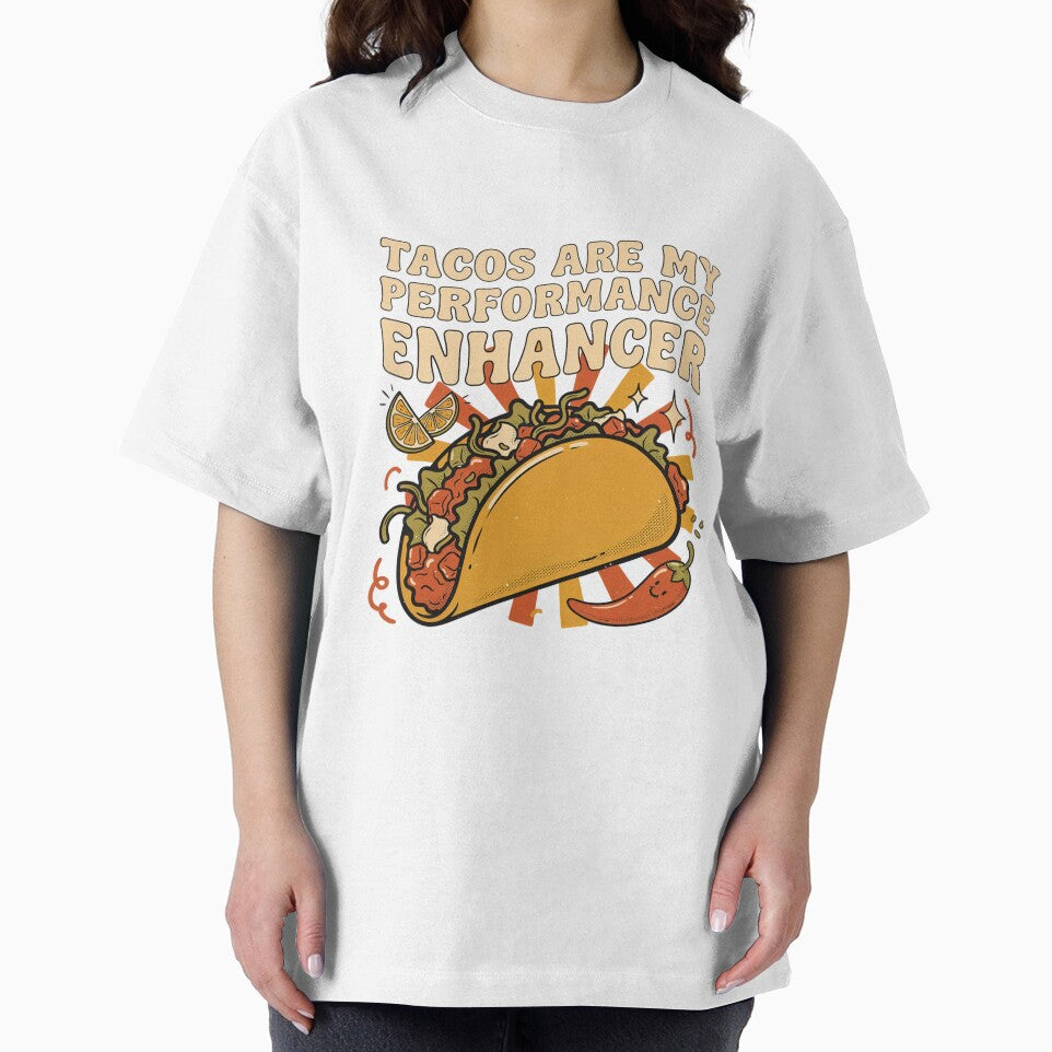 Tacos Are My Performance Enhancer Snack Humor by Squiggle Happy