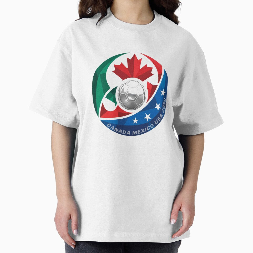 Canada Mexico USA 2026 Round Soccer Emblem Cup T-Shirt_83488590 by gidget-gadget