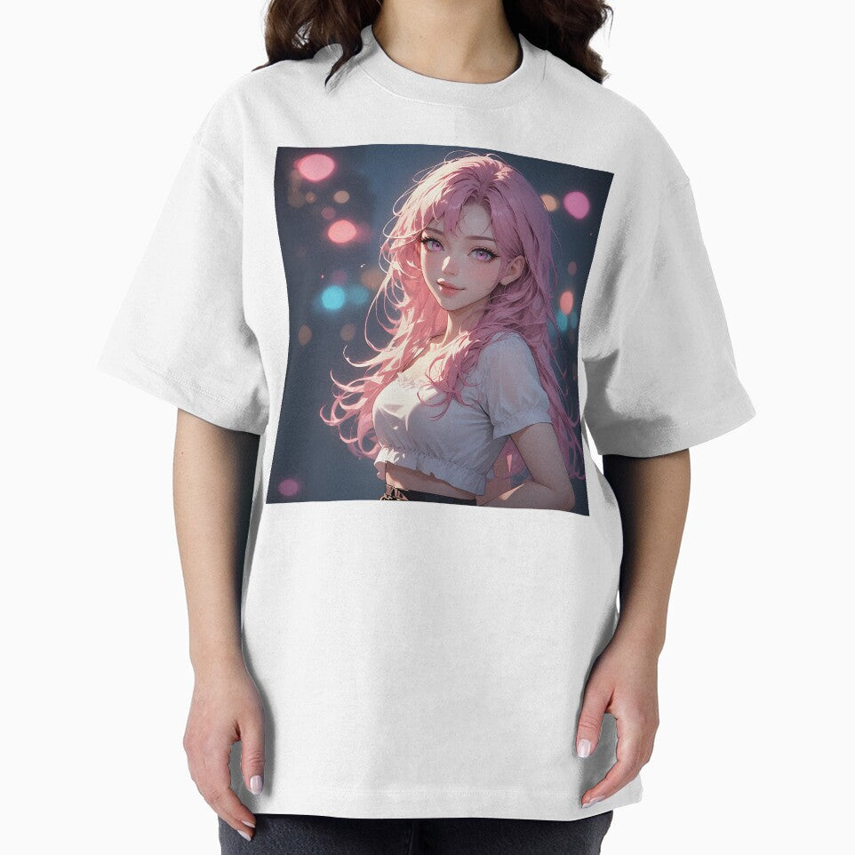 Cute Anime Girl Cozy Sweater Aesthetic Portrait by Waifu Prints
