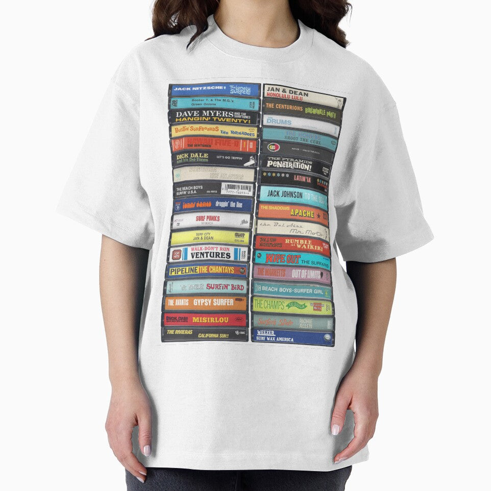 Surfing Music - Surf Anthems - Vintage Cassette Print by Mr Mustard Prints
