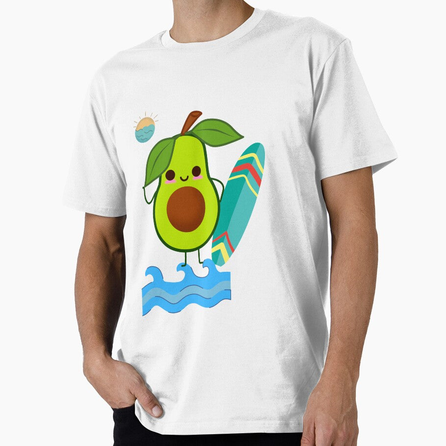 Funny Avocado Surfing by Eman4design