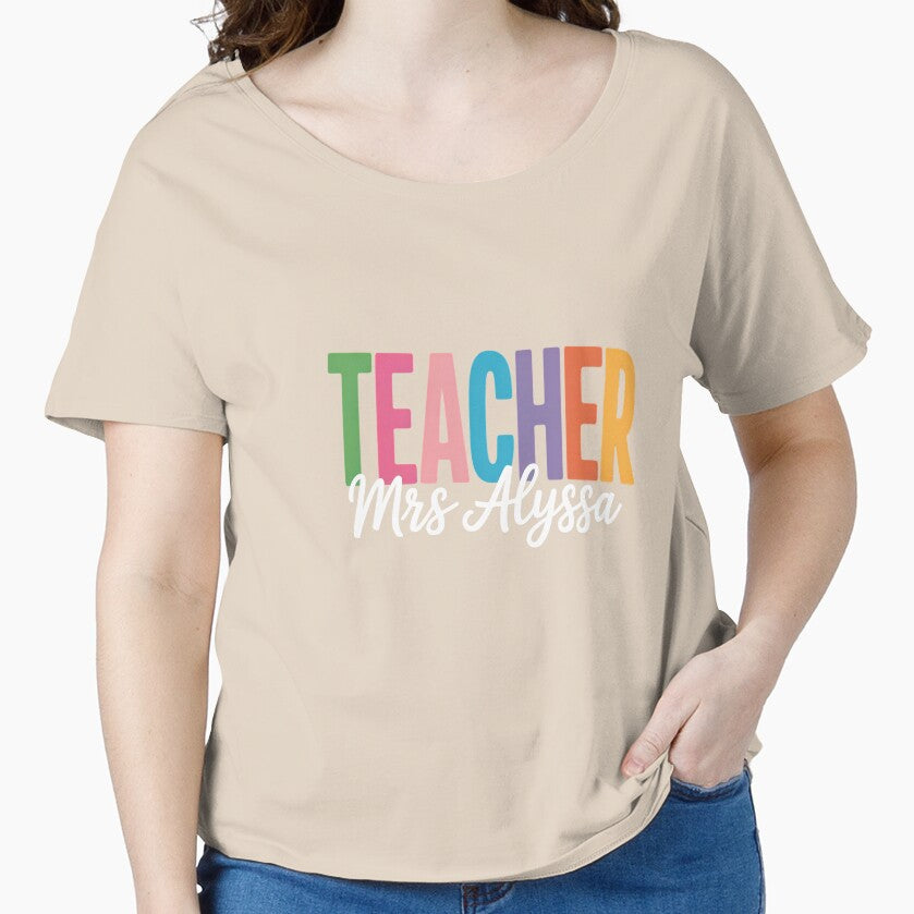 Custom Teacher Personalized School Team by IdunayaStore