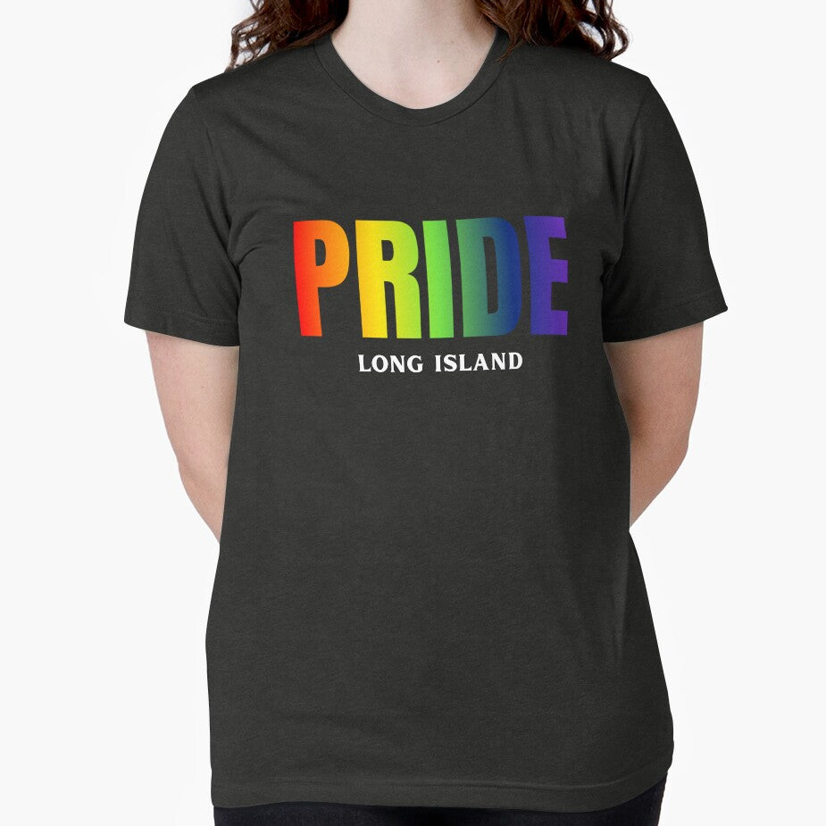 Long Island Pride t-shirt, Rainbow color pride LGBTQ graphic t-shirt, Pride unisex t-shirt by PrideBeProud