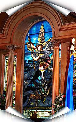 Stained Glass Church Window Print