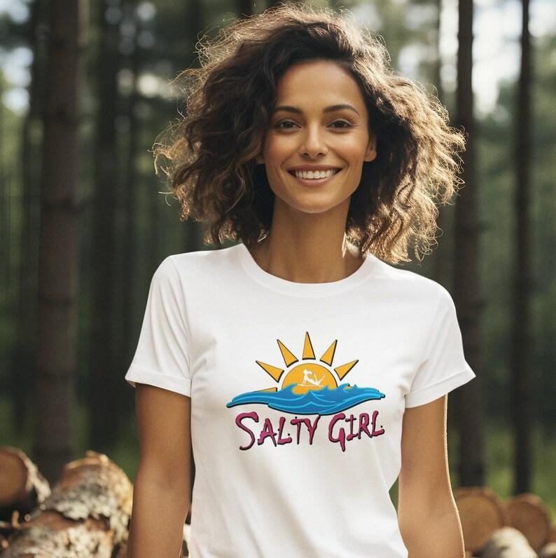 Beach theme shirt, Hoodie// Salty Girl // Surfer girl // style 03