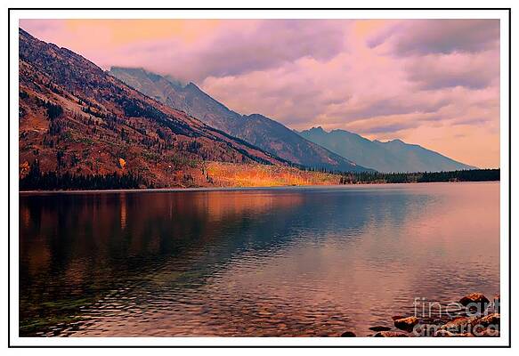 Sunset On Jenny Lake Print