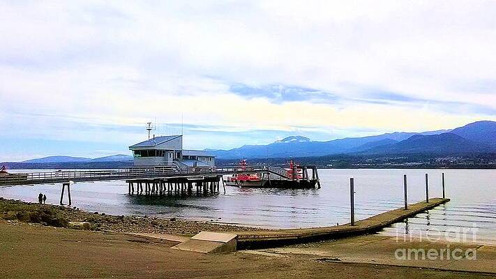 Pilot Boat House And Pilot Boats Port Angeles Harbor Print