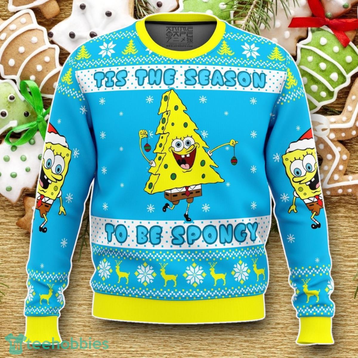 The Season To Be Spongy Ugly Christmas Sweater Luxurious Gift For Loved Ones