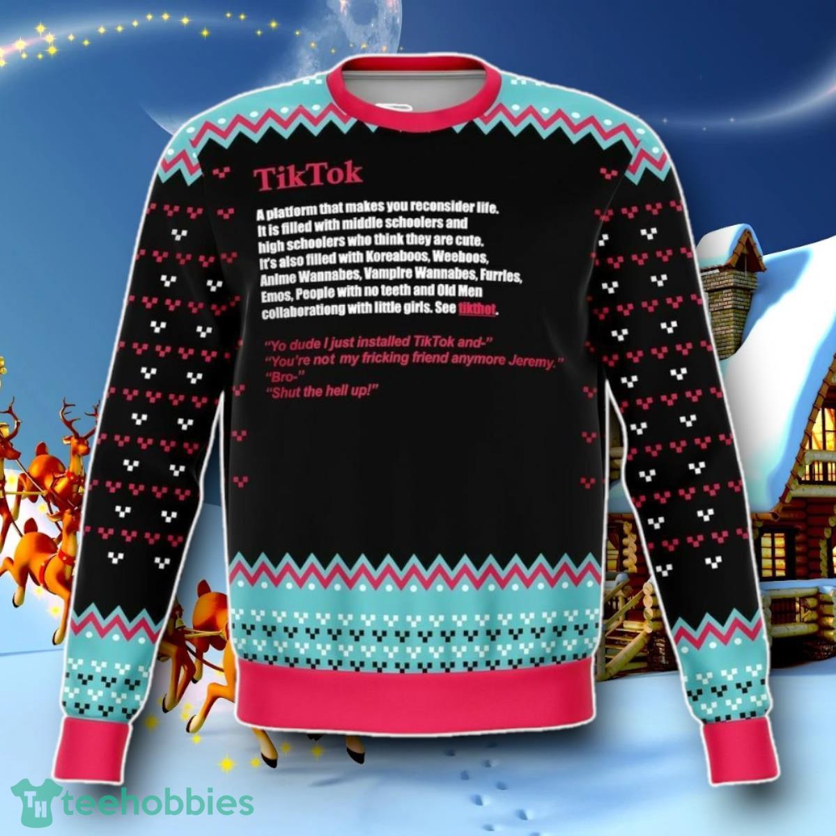 Tiktok Definition Ugly Christmas 3D Sweater Special Gift