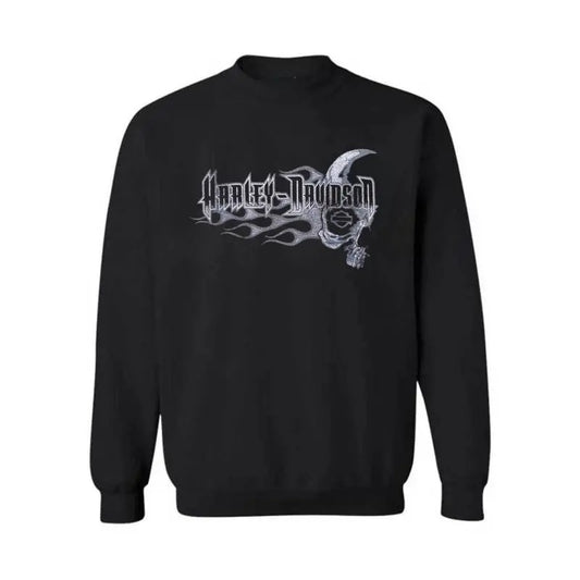 Vintage Harleey Davidsoon Fire Skull Logo Biker hoodie/sweatshirt/tshirt, Harley Shirt, Shirt For Men, Car Lovers Shirt