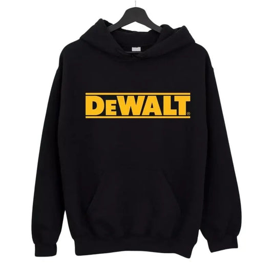 DEWALT Hoody Diy Workwear Builder Tools hoodie/sweatshirt/tshirt, Workwear Hoodie, Casual Long Sleeve, Unisex Cotton Tops