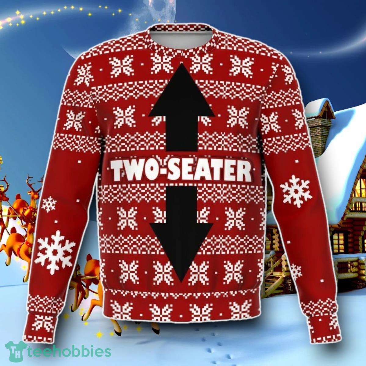 Two Seater Ugly Christmas 3D Sweater Special Gift