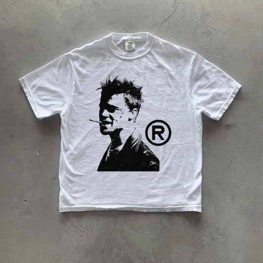 tyler durden, fight club tee, fight club t shirt, movie, vintage, 1990s, movie shirt, y2k aesthetic, y2k fashion, y2k