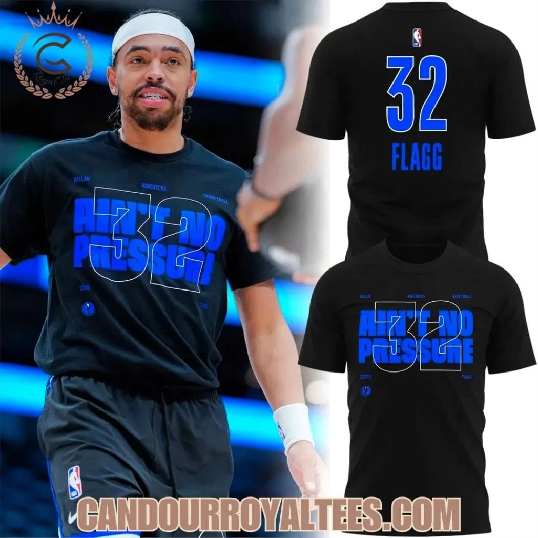 Dallas Mavericks Cooper Flagg Ain’t No Pressure Shirt