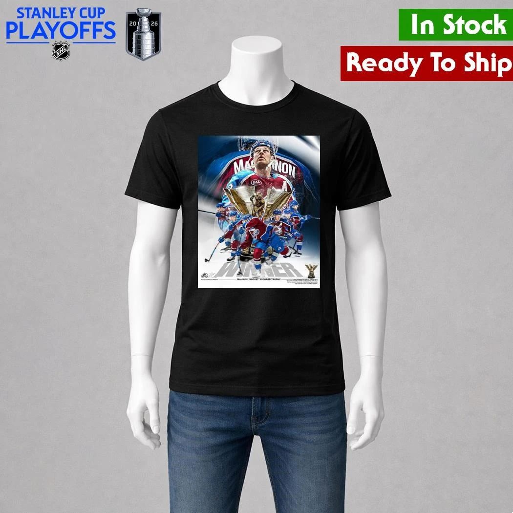 Nathan Mackinnon 2026 Rocket Richard Trophy Winner Shirt