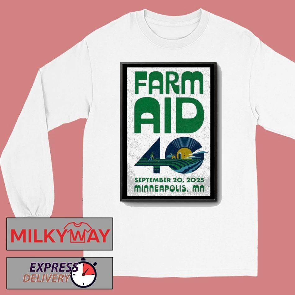 Farm Aid 40 September 20, 2025 Minneapolis, MN Poster shirt