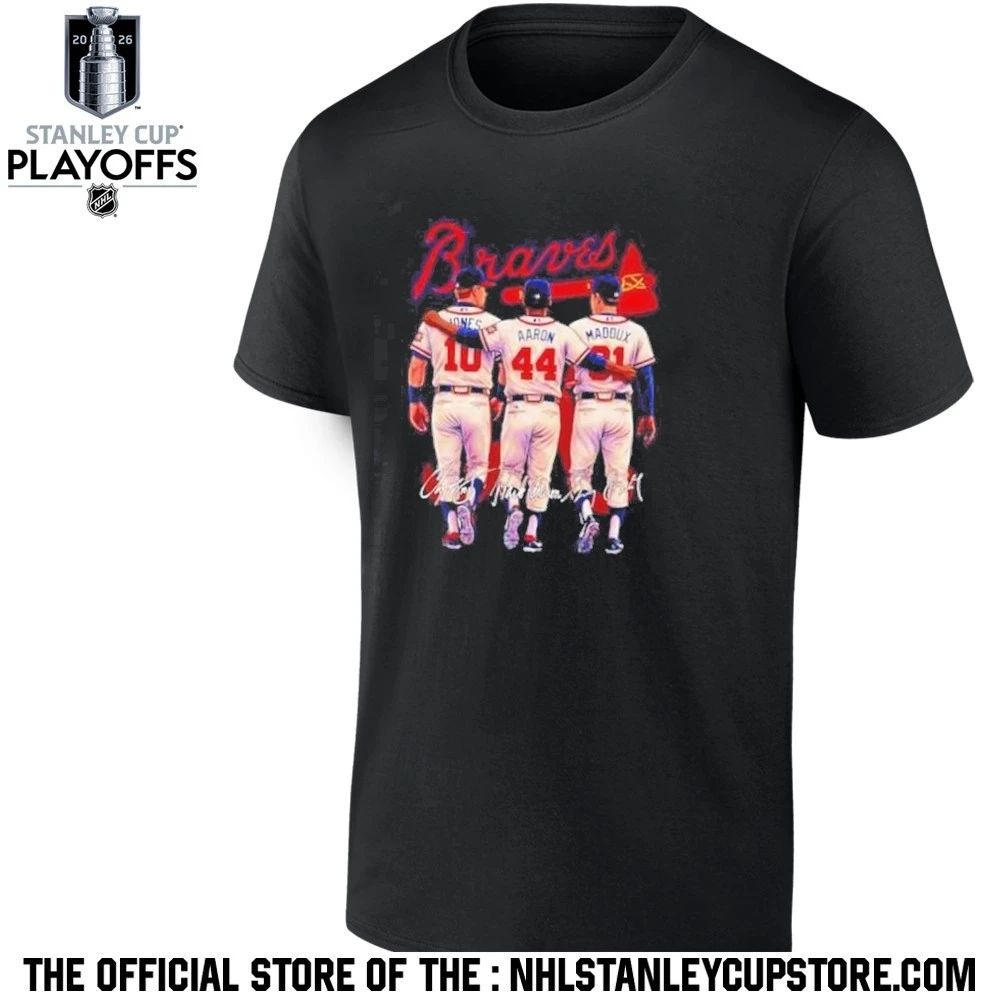 Atlanta Braves Jones Aaron Maddux legends hall of fame Shirt