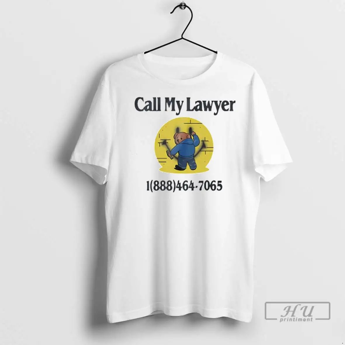 Officials Bear Call My Lawyer 1888 464 7065 T Shirts