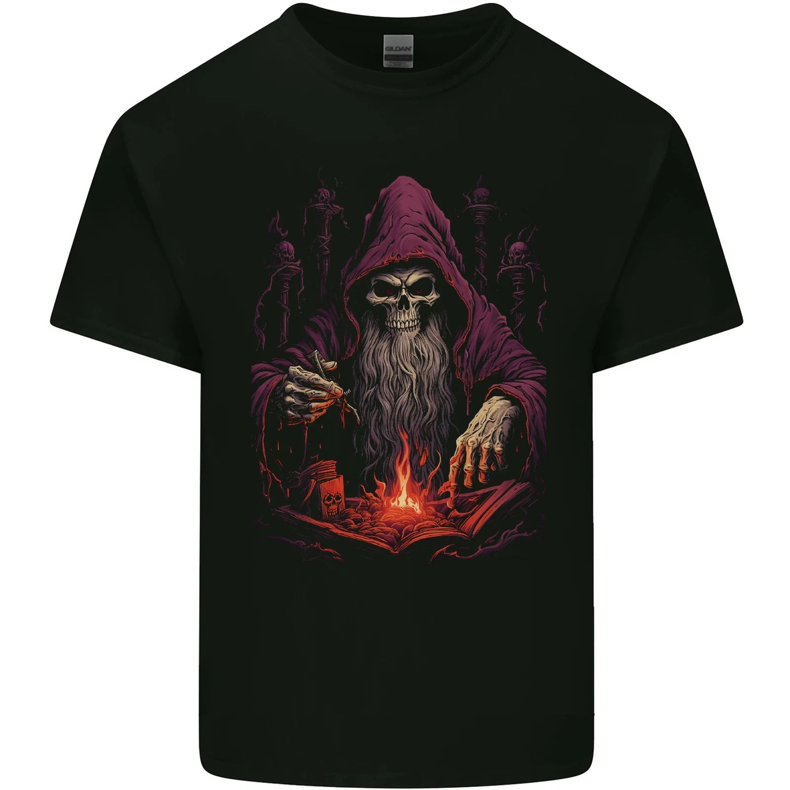 Fantasy Wizard Warlock 7 Mens Cotton T-Shirt Tee Top