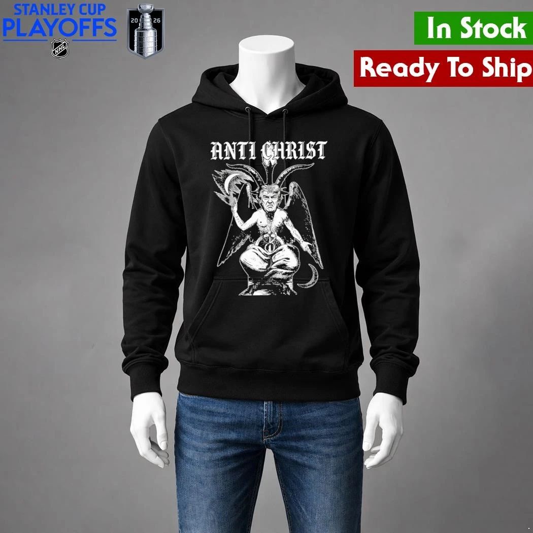 Anti Christ Trump Satire Occult Baphomet Political Graphic Shirt