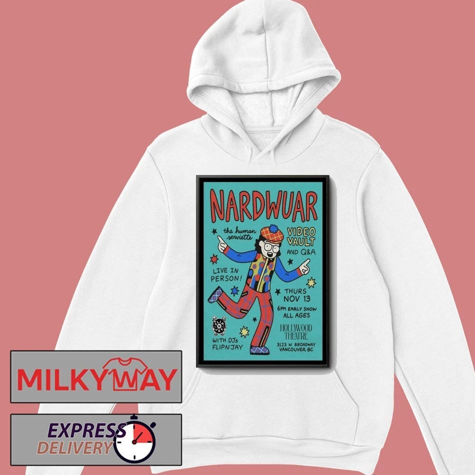Nardwuar Nov 13 2025 Vancouver Canada Poster shirt