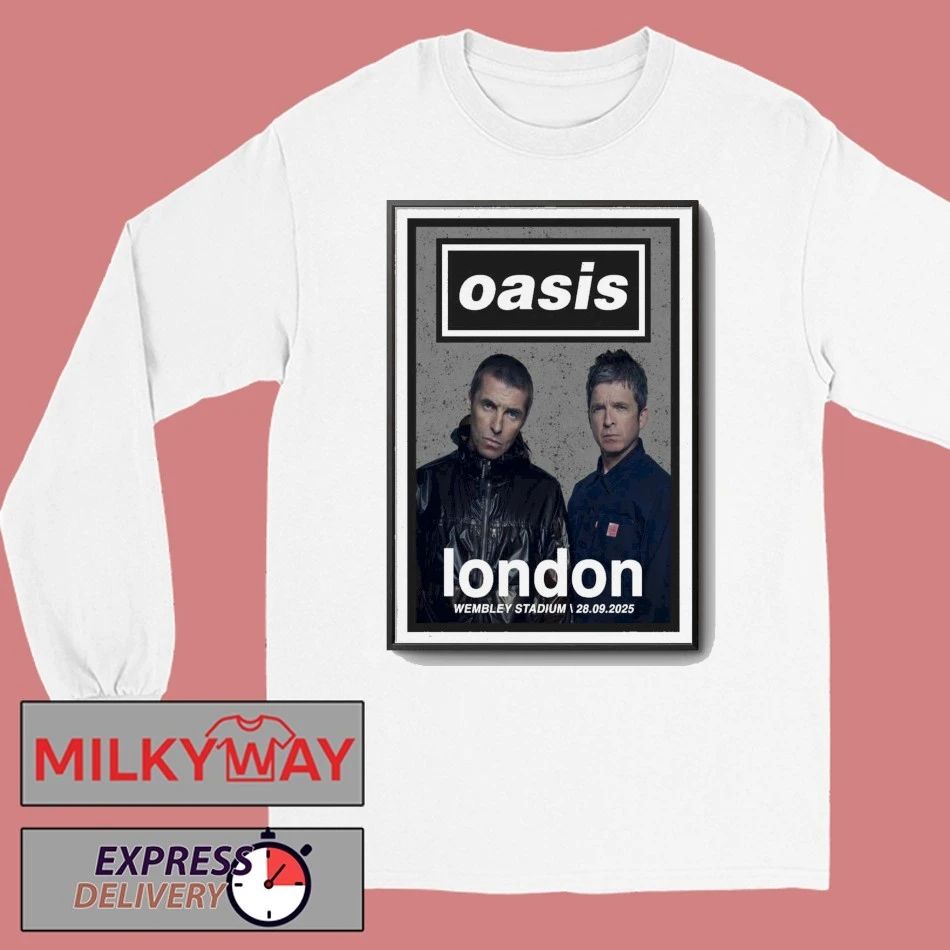 Oasis September 28, 2025 Wembley Stadium, London, UK Poster shirt