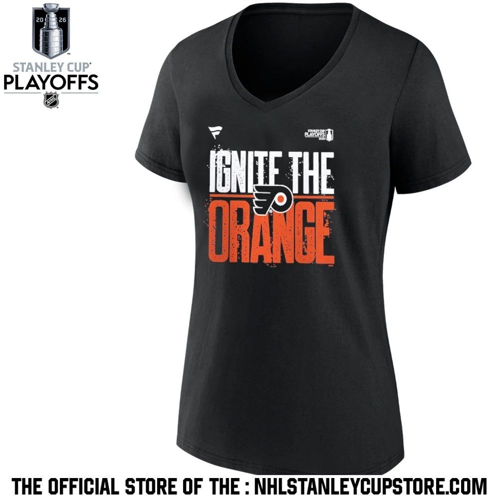 Philadelphia Flyers Black 2026 Stanley Cup Playoffs Slogan Shirt