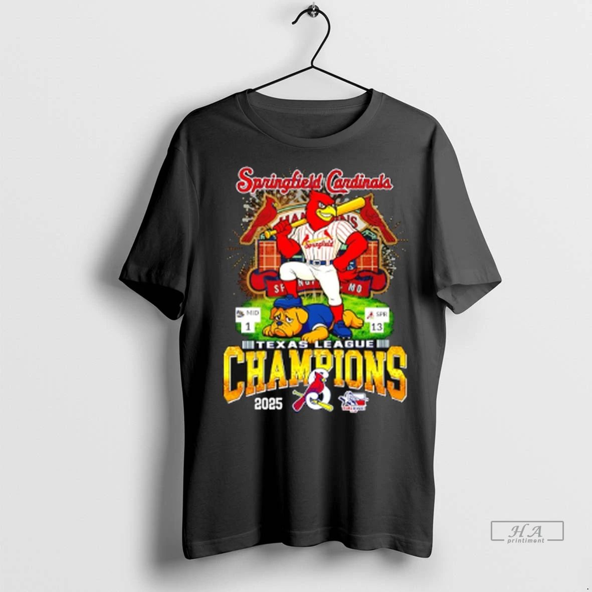 Trendy Officials Springfield Cardinals Mascot 2025 Texas League Champions Shirt Sweater