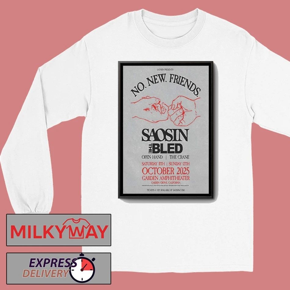 Saosin Oct 11-12 2025 Garden Amp In Garden Grove CA Poster shirt