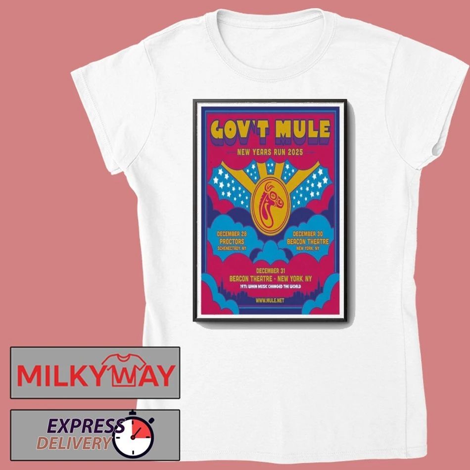 Gov’t Mule Dec 28 2025 Proctors Schenectady NY Poster shirt