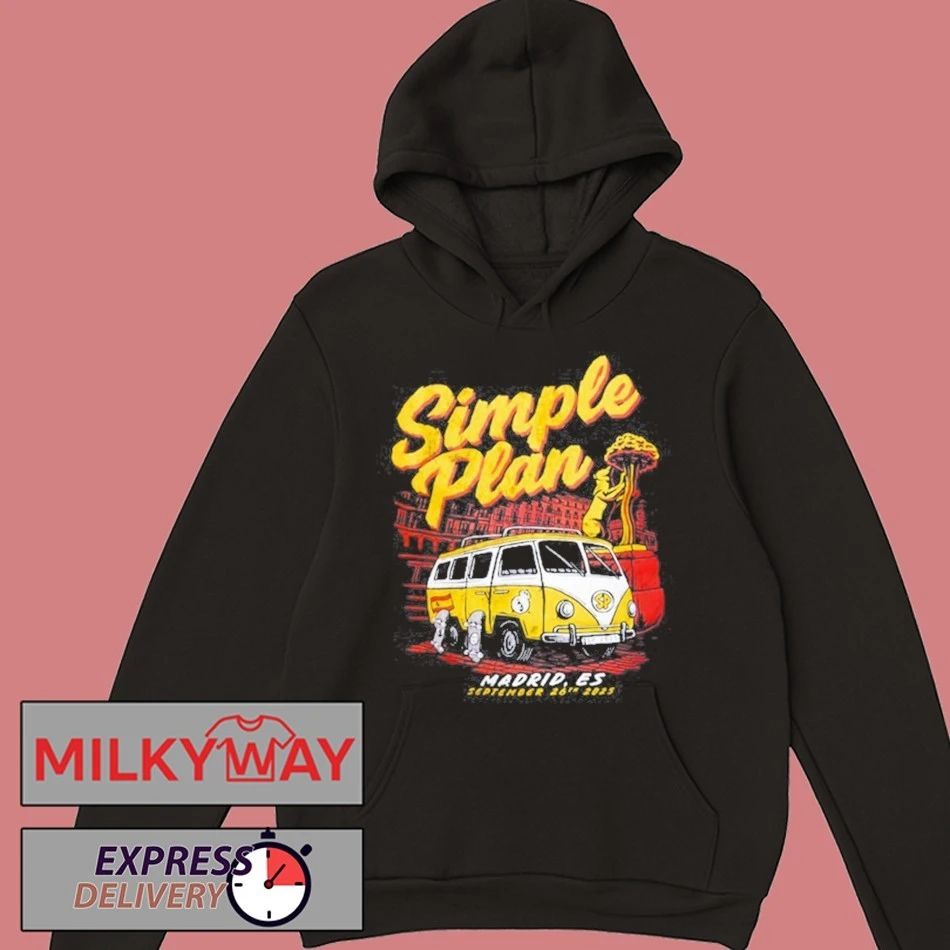 Simple Plan Madrid, Spain 2025 Event T-Shirt
