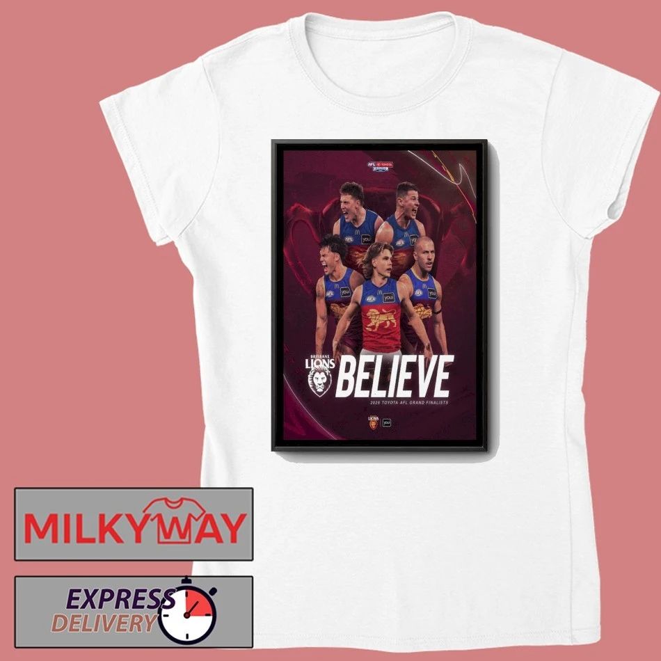 Brisbane Lions Toyota AFL 2025 Poster shirt