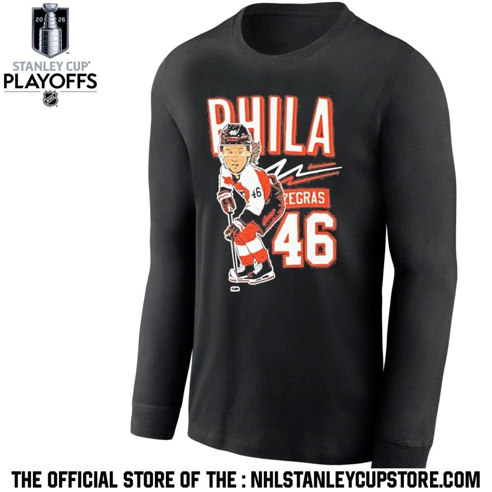 Trevor Zegras Caricature 46 Philadelphia Flyers Nhl Hockey 2026 Shirt