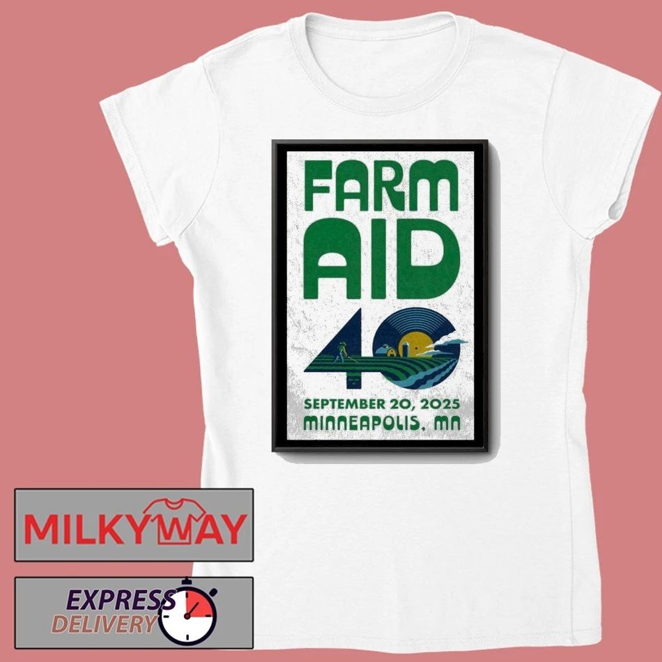 Farm Aid 40 September 20, 2025 Minneapolis, MN Poster shirt