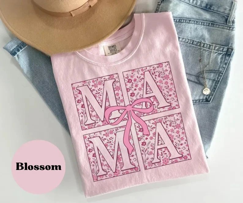 Comfort Tee Boho Floral Mama