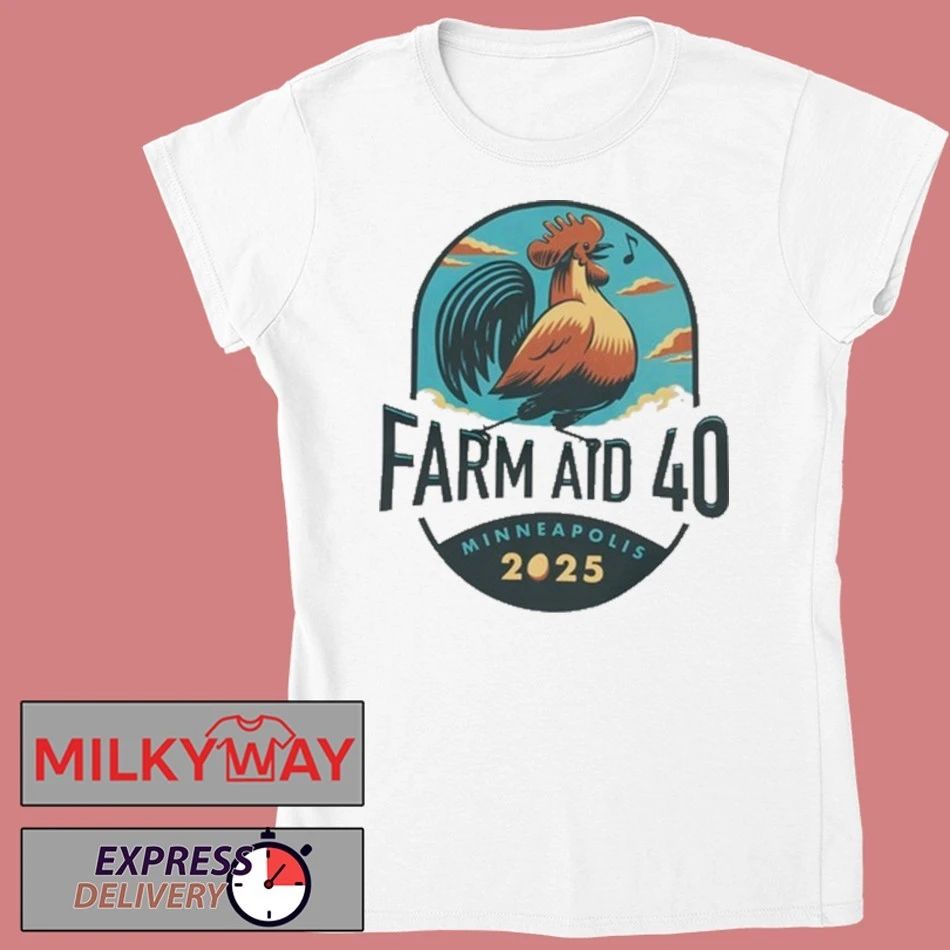 Farm Aid 40 Rooster Sings New Shirt