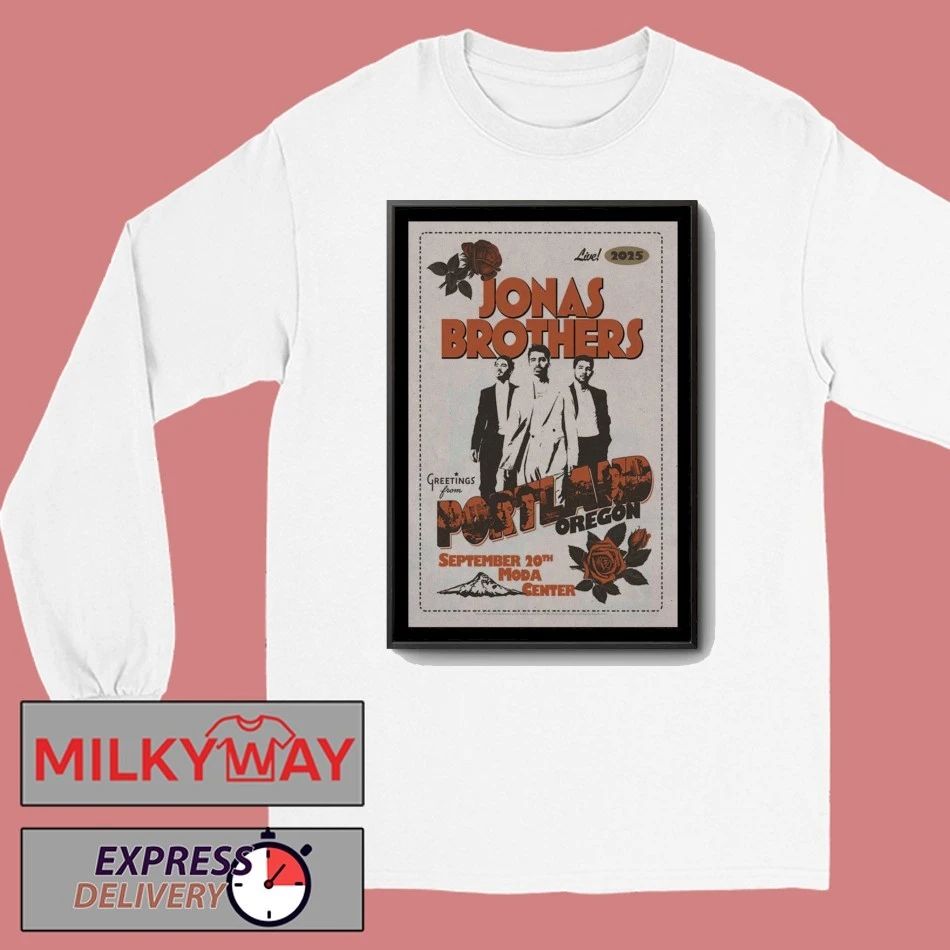 Jonas Brothers 20 Sept 2025 Moda Center. Portland, OR Poster shirt