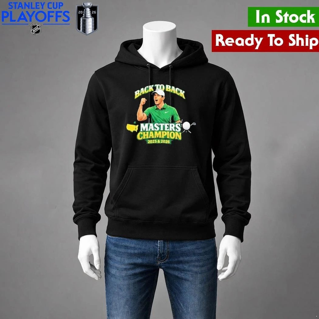 Rory McIlroy Back To Back Masters Champion 2026 Golf Shirt