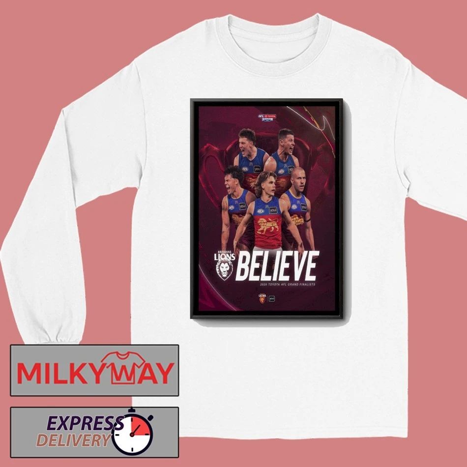Brisbane Lions Toyota AFL 2025 Poster shirt