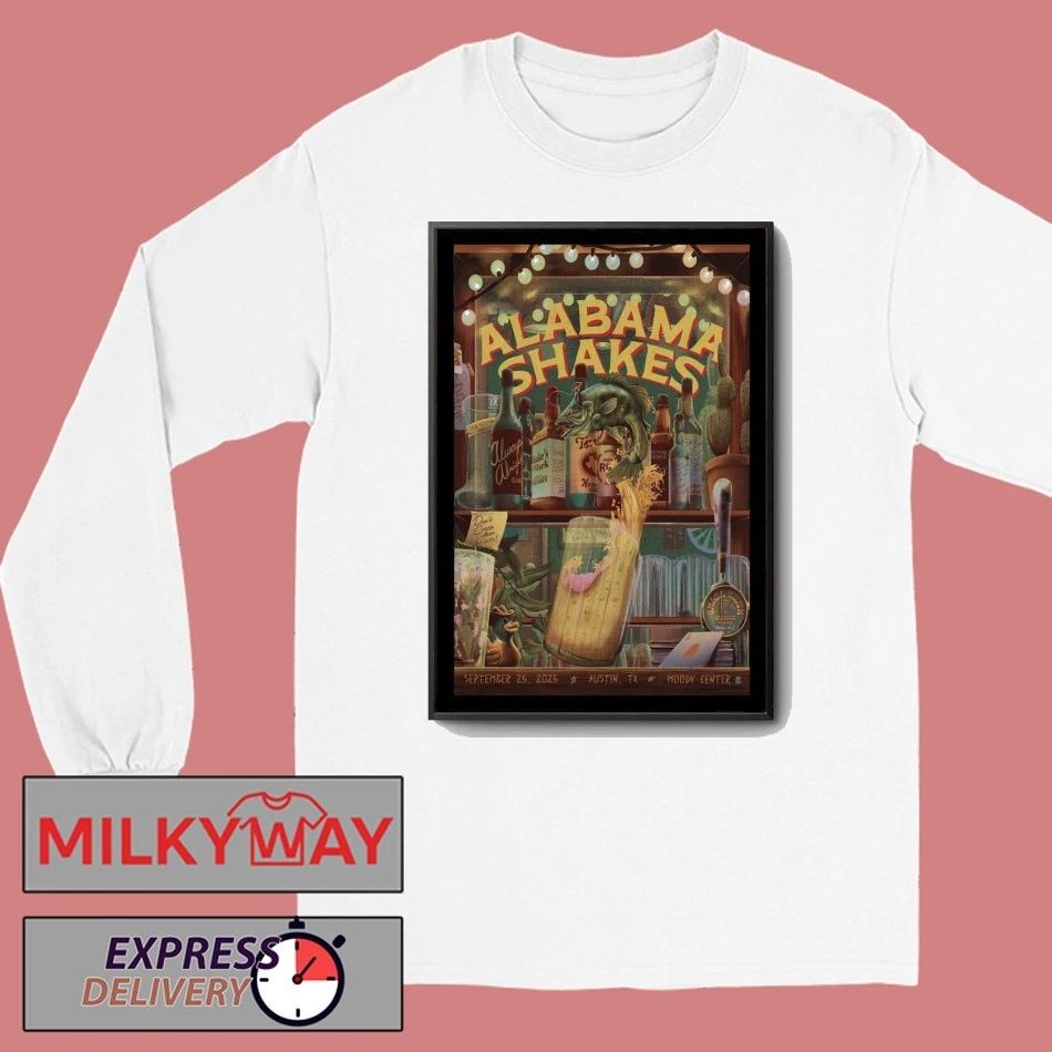 Alabama Shakes Moody Center 25 Sept 2025 Event Poster shirt