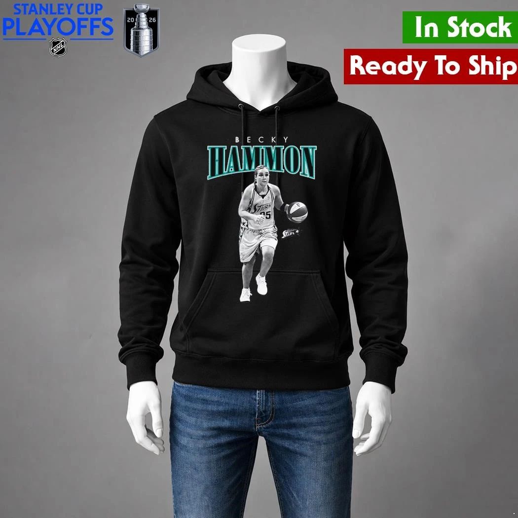 Becky Hammon San Antonio Stars Mitchell & Ness Court Origins Player Boyfriend Shirt