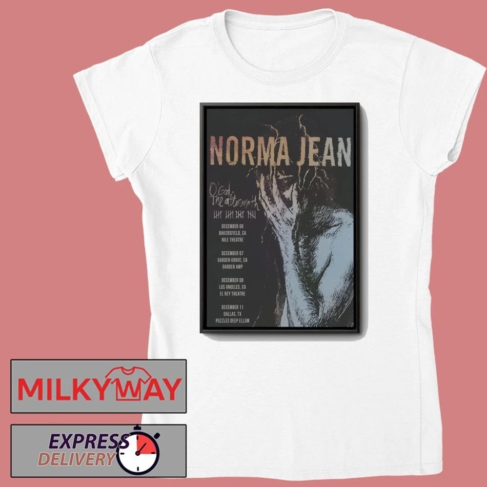 Norma Jean O’ God The Aftermath 2025 Shows Poster shirt