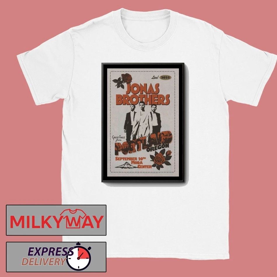 Jonas Brothers 20 Sept 2025 Moda Center. Portland, OR Poster shirt