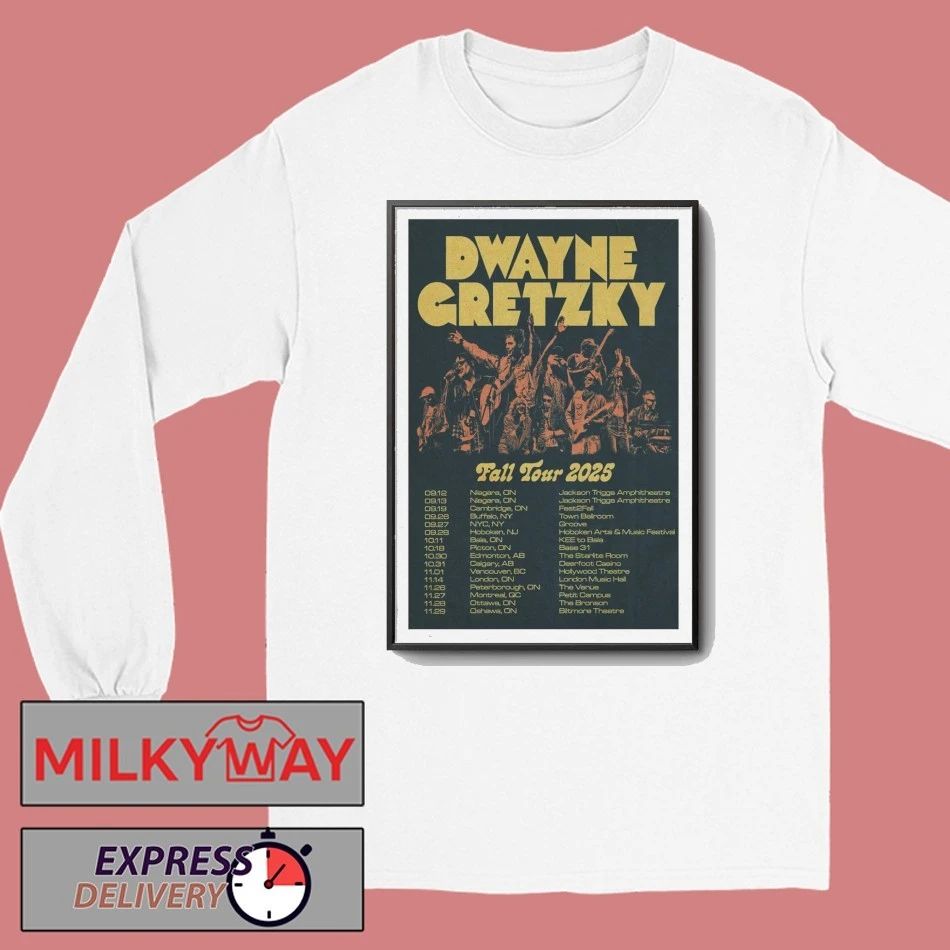 Dwayne Gretzky Fall Tour 2025 Poster shirt