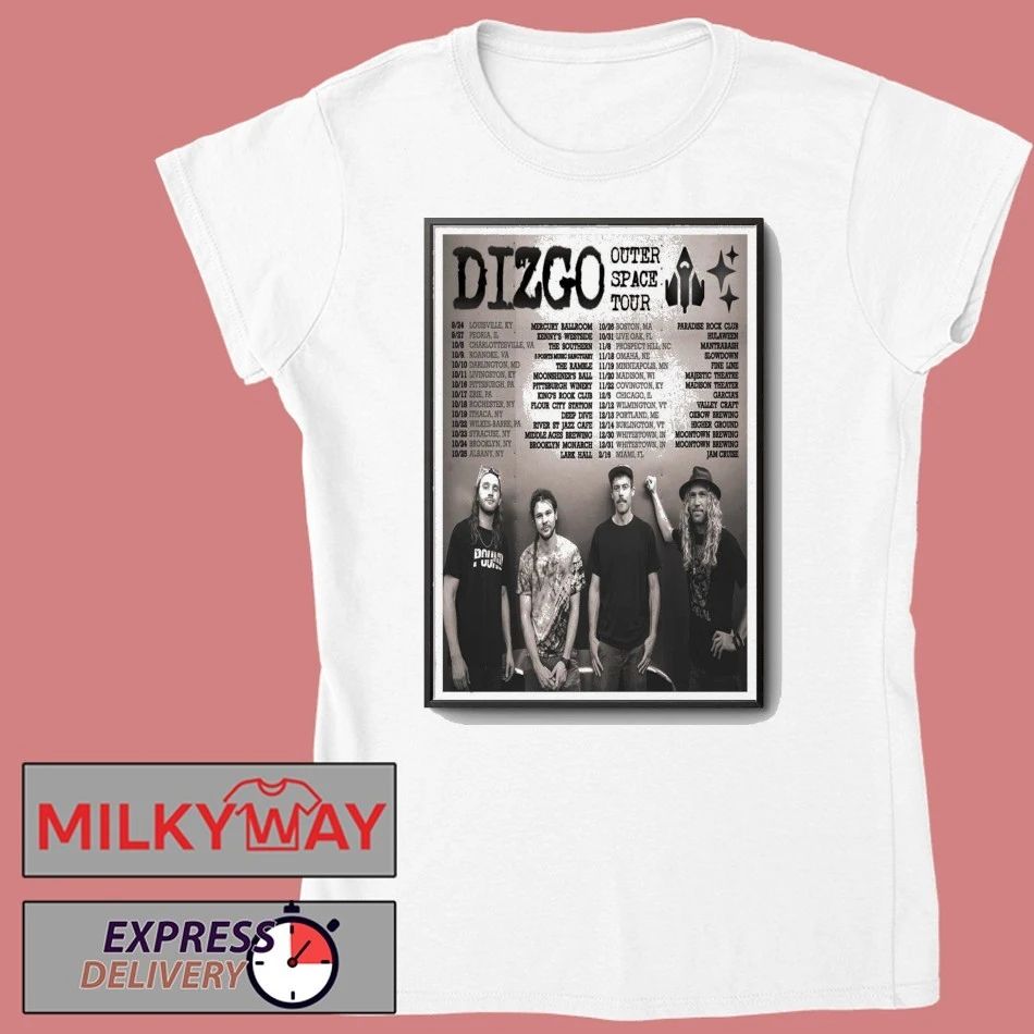 DIZGO Outer Space Tour 2025 Poster shirt