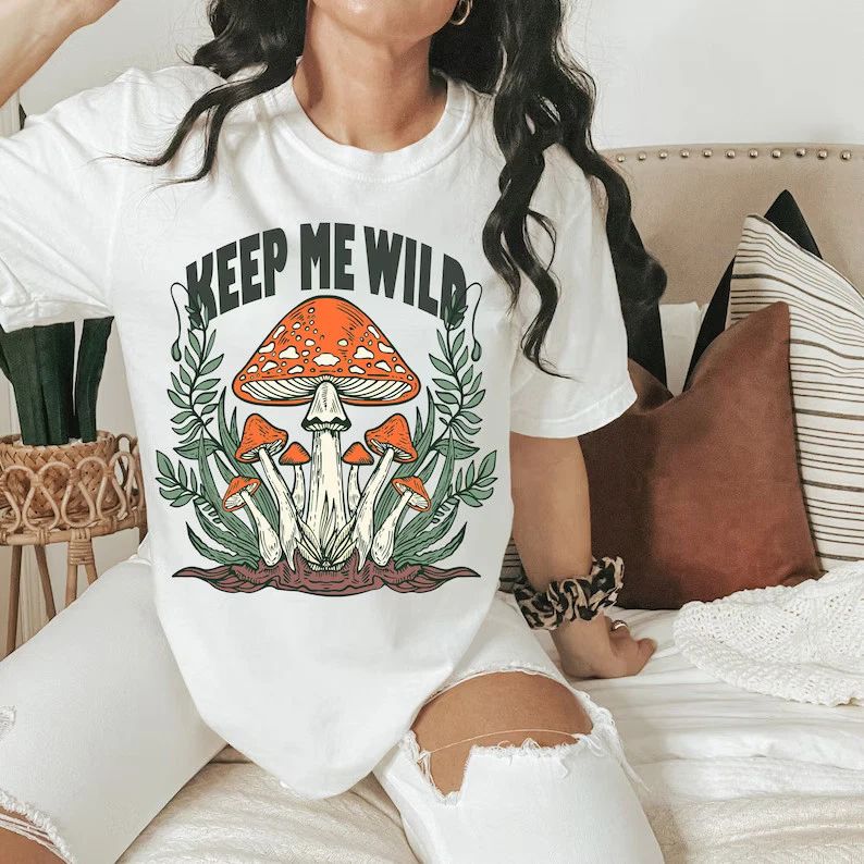 Comfort Tee Keep Me Wild Snake Mystical Boho Graphic Design Shirt